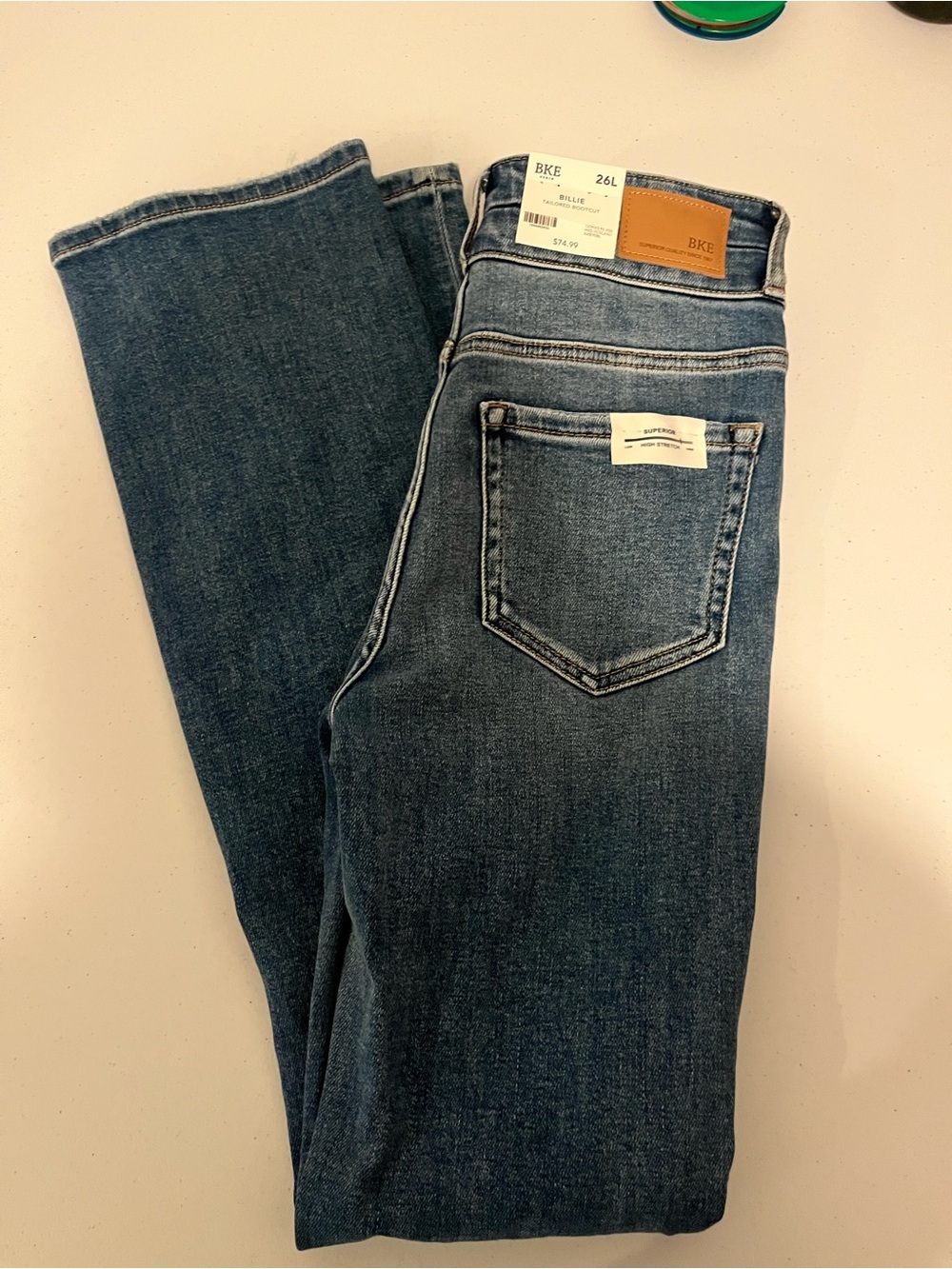 BKE Billie Tailored Bootcut Jeans - Medium Blue NWT